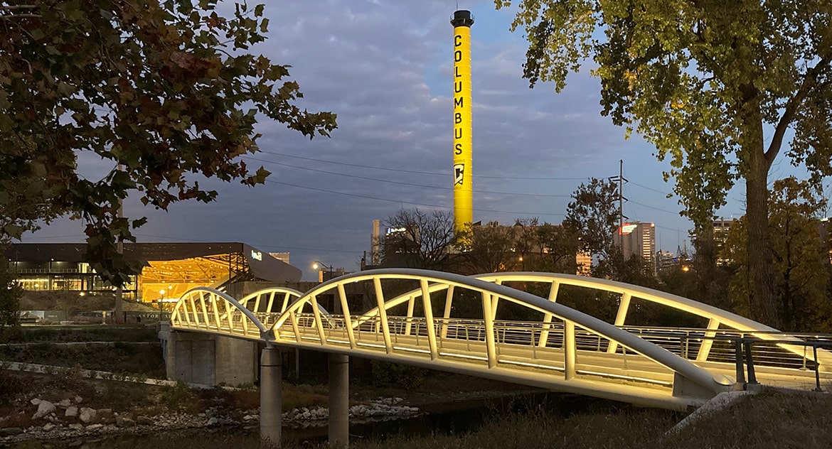 Olentangy Trail - Arena District Connector Bridge